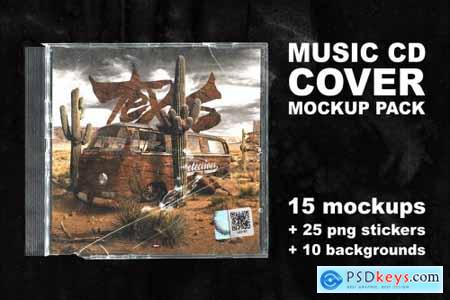 Music CD Cover MOCKUP PACK 6138127