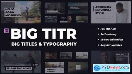 BIG TITR Big Titles & Typography Premiere Pro 33803732