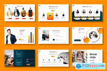 Thunder  Business Powerpoint, Keynote and Google Slides Template