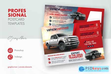 Commercial Vehicle Postcard Templates 6KTLC68
