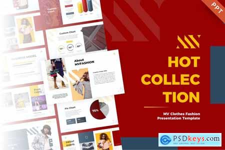 MV Clothes Fashion PowerPoint Template 3S3WDCC