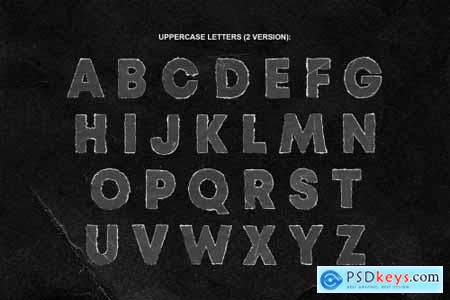 TORN PNG LETTERS PACK 6110497