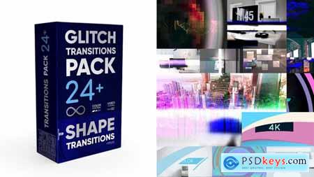 Glitch Transitions Pack 4K 34115526