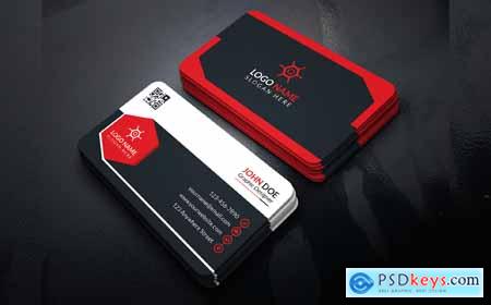 Business Card Design Template With PSD & Vector Corporate identity template Corporate Identity