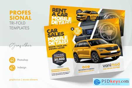 Car Sales Tri-Fold Templates DGKQDDZ