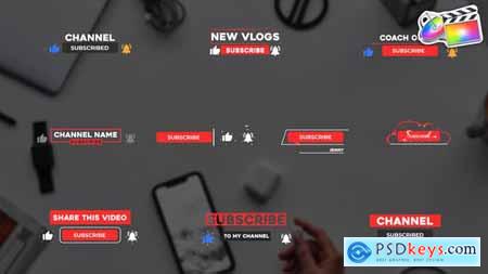 Youtube Subscribe Buttons FCPX 34031394