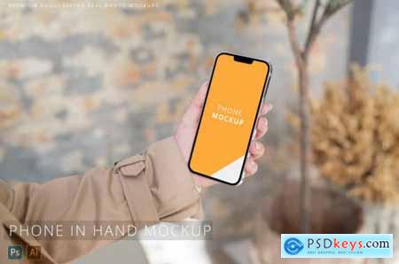 iPhone 13 Pro Max in Business Woman Hand Mockup
