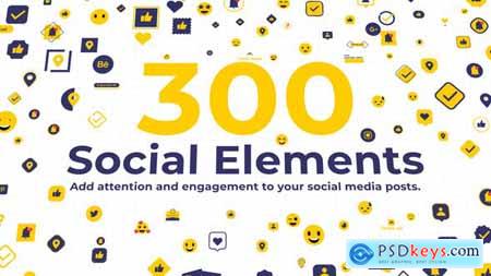 300 Social Elements Premiere Pro 34131479