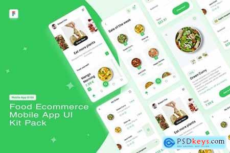 Food Ecommerce Mobile App UI Kit