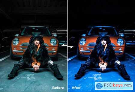 Photoshop Actions & Lightroom Presets - Cyan Blue