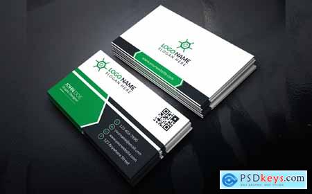 Corporate Business Card With Vector And PSD Corporate Identity o175687