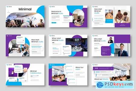 Minimal  Business Powerpoint, Keynote and Google Slides Template