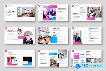 Caknen  Business Powerpoint, Keynote and Google Slides Template