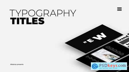 Typography Titles - After Effects 34154952