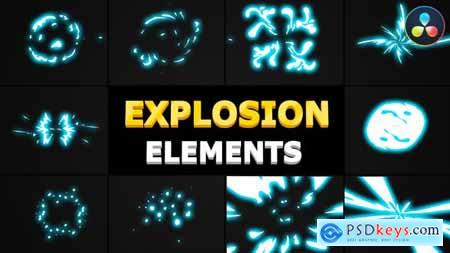 2D Explosion Elements - DaVinci Resolve - 34107603