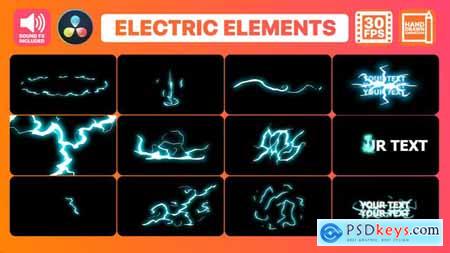 Flash FX Electric Elements And Titles - DaVinci Resolve - 34054073