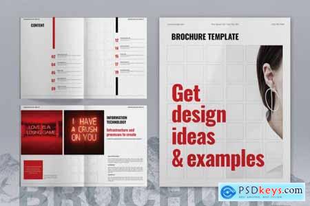 Red Business Brochure Layout