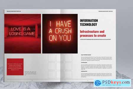 Red Business Brochure Layout