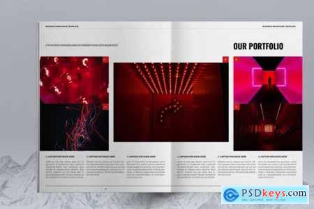 Red Business Brochure Layout