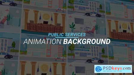 Public services - Animation background 34221981