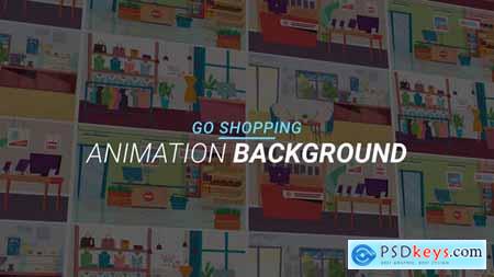 Go shopping - Animation background 34221830