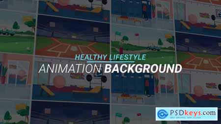 Healthy lifestyle - Animation background 34221839