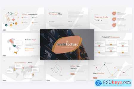 Architecture Home Building PowerPoint Template 8W5JCXU