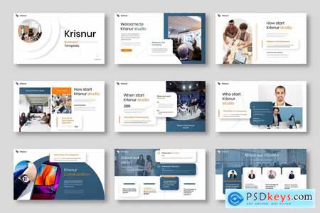 Krisnur - Business Powerpoint, Keynote and Google Slides Template