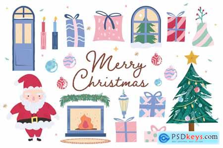 Cute Christmas Clipart Illustrations 2ZUUUQE