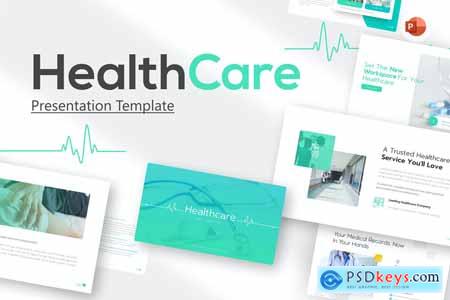 HealthCare Medical PowerPoint Template 3RRBZAB