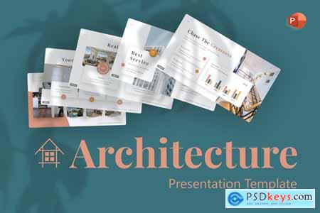 Architecture Home Building PowerPoint Template 8W5JCXU