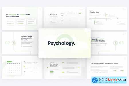 Psychology Healthcare PowerPoint Template KQWACGV