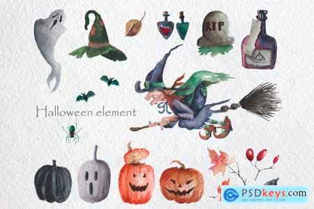 Halloween Watercolor Set BDPQ336