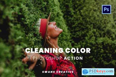 Cleaning Color Photoshop Action