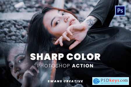 Sharp Color Photoshop Action