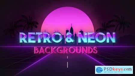 Retro Wave & Neon Backgrounds 34258073