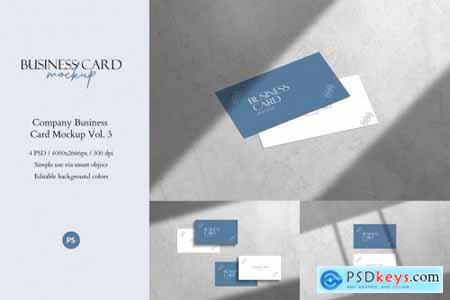 Company Business Card Mockup Vol.3