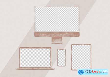 Draw Illustration Display Mockup