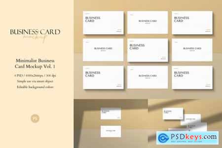 Minimalist Business Card Mockup Vol.1