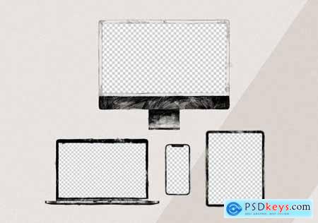 Draw Illustration Display Mockup