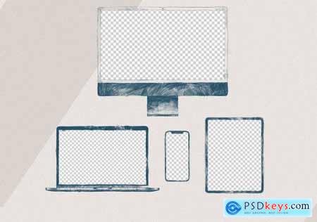 Draw Illustration Display Mockup