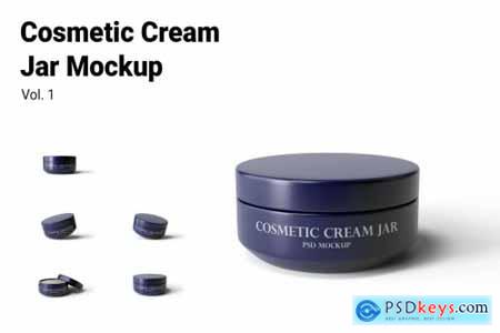 Cosmetic Cream Jar Mockup Vol.1