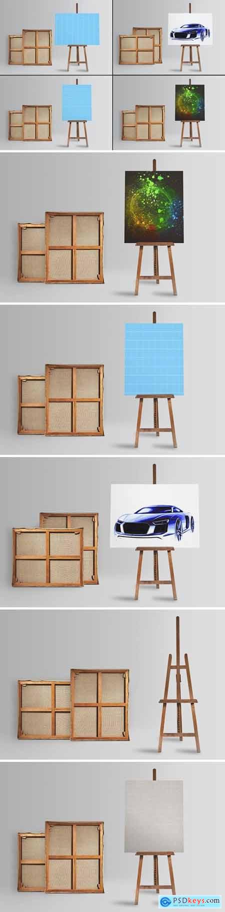 Easel_And_Canvas_Mockup