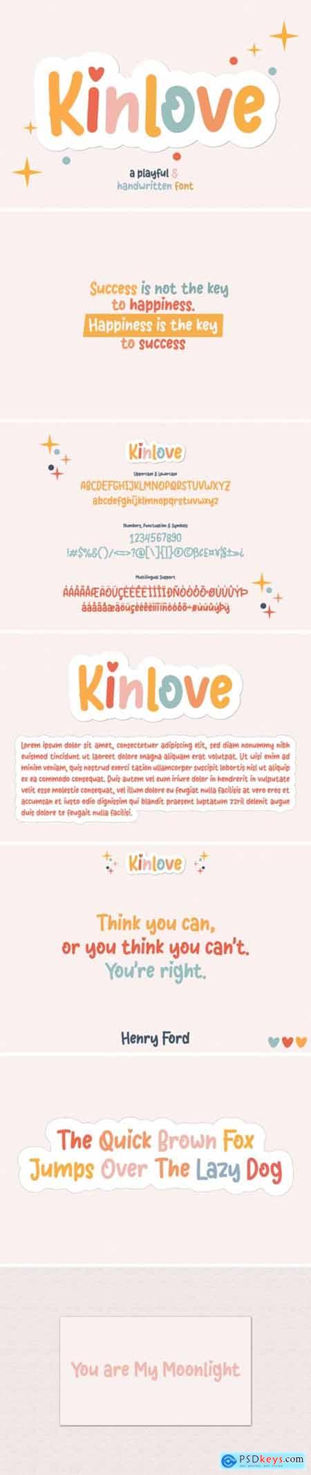 Kinlove Font