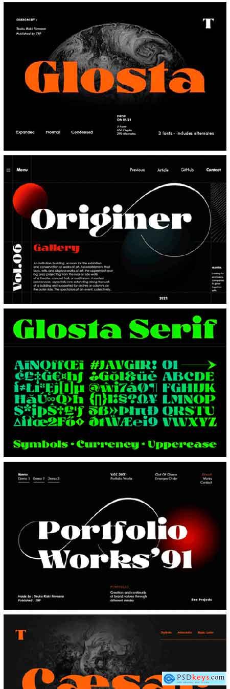 Glosta Font