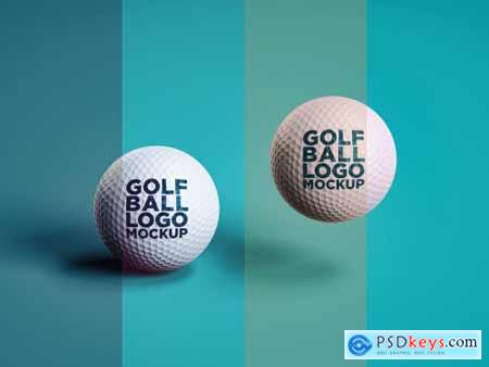 Golf Ball Logo Mockup 002
