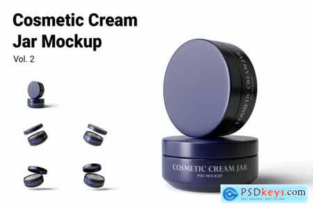 Cosmetic Cream Jar Mockup Vol.2