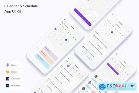 Calendar & Schedule App UI Kit AYXFC9C