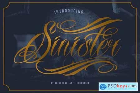 Sinister - Tattoo Style Font