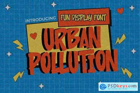 Urban Pollution - Fun Display Font